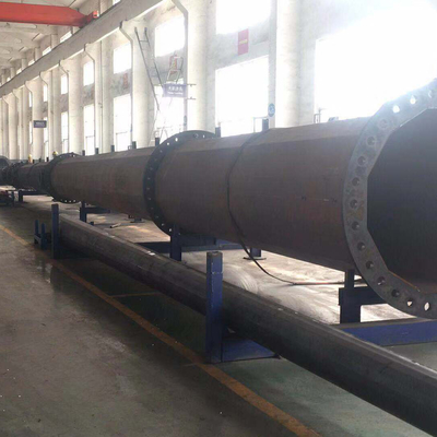 เสาไฟฟ้าแรงสูงชุบสังกะสี 110kv Hexadecagon 9m Utility