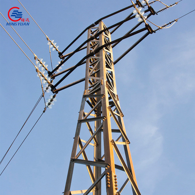 จุ่มร้อนชุบสังกะสี Q355B Transmission Line หอส่งกำลัง