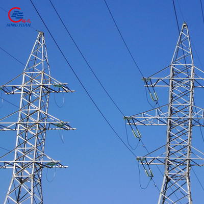 132kv หอไฟฟ้ากำลังเหล็กหอไฟฟ้าสำหรับสายส่งด้วยสังกะสีจุ่มร้อน