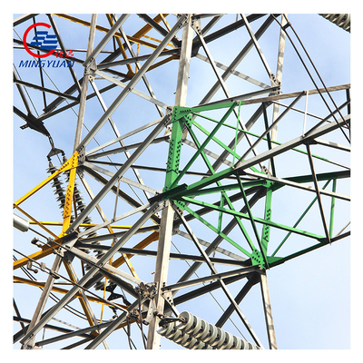 เสาส่งไฟฟ้าแรงสูงชุบสังกะสี Q345 ASTM A123