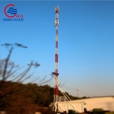 เสาอากาศเสาแปดเหลี่ยม HDG OEM เสาโทรคมนาคม เสาวิทยุโทรคมนาคม