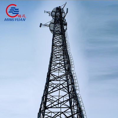 60 ฟุต โทรคมนาคม โพลิกอนอล โพล์ ทาวเวอร์ 4 ขา มุม โทรคมนาคม ทาวเวอร์ GSM ทาวเวอร์เหล็ก
