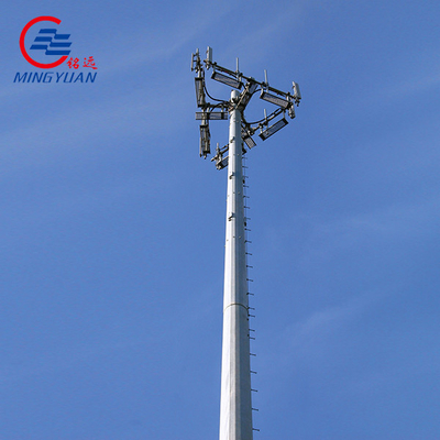 60 ฟุต โทรคมนาคม โพลิกอนอล โพล์ ทาวเวอร์ 4 ขา มุม โทรคมนาคม ทาวเวอร์ GSM ทาวเวอร์เหล็ก
